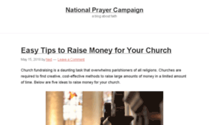 Nationalprayercampaign.org thumbnail