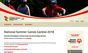 Nationalsummergames2018.ch thumbnail