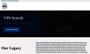 Nationalvehicledatabase.org thumbnail