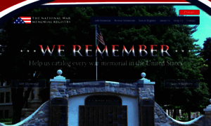 Nationalwarmemorialregistry.org thumbnail