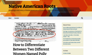 Nativeamericanroots.wordpress.com thumbnail