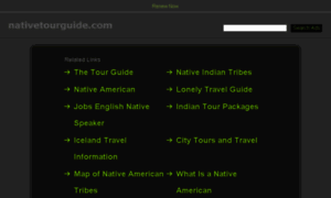 Nativetourguide.com thumbnail