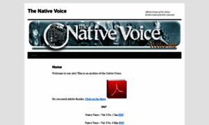Nativevoice.ca thumbnail