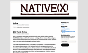 Nativex.wordpress.com thumbnail