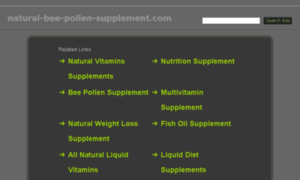 Natural-bee-pollen-supplement.com thumbnail