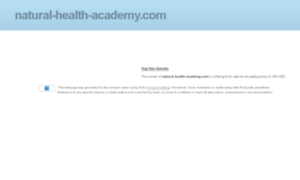 Natural-health-academy.com thumbnail