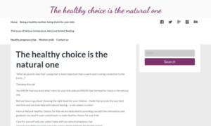 Natural-healthy-choices-for-kids.com thumbnail