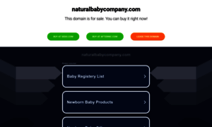 Naturalbabycompany.com thumbnail