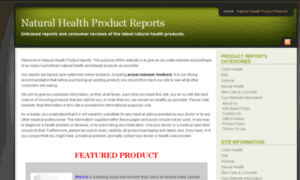 Naturalhealthproductreports.com thumbnail