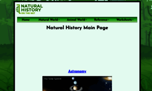 Naturalhistoryonthenet.com thumbnail