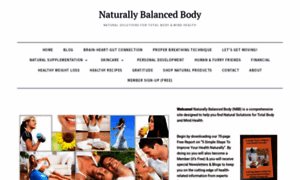 Naturallybalancedbody.com thumbnail