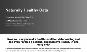 Naturallyhealthycats.com thumbnail