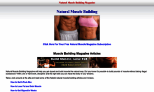 Naturalmuscle-building.com thumbnail