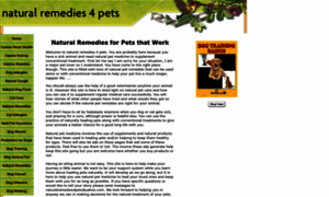 Naturalremedies4pets.com thumbnail