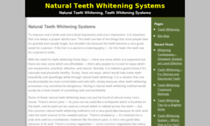 Naturalteethwhiteningsystems.com thumbnail