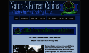 Naturesretreatcabins.com thumbnail