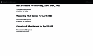 Nba-schedule.com thumbnail