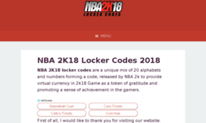 Nba2k18-lockercodes.com thumbnail