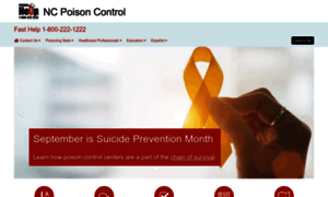 Ncpoisoncenter.org thumbnail