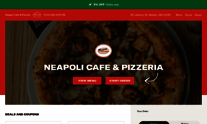 Neapolicafepizzeriamenu.com thumbnail