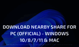 Nearbyshareforpc.in thumbnail