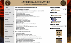 Nebraskalegislature.gov thumbnail