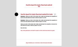 Needforspeednolimitshackcheat.wordpress.com thumbnail