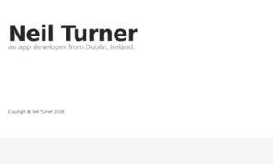 Neilturner.com thumbnail