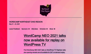 Neo.wordcamp.org thumbnail