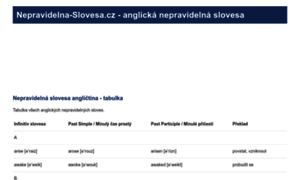 Nepravidelna-slovesa.cz thumbnail