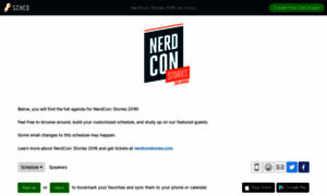 Nerdconstories2016.sched.org thumbnail