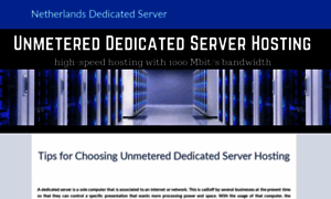 Netherlands-dedicated-server.com thumbnail