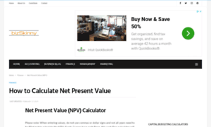 Netpresentvaluecalculator.net thumbnail