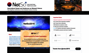 Netsci2016.net thumbnail