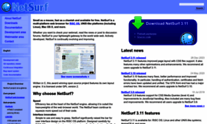 Netsurf-browser.org thumbnail