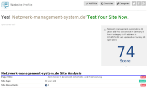 Netzwerk-management-system.de.websiteprofile.net thumbnail