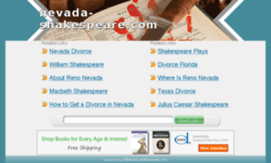 Nevada-shakespeare.com thumbnail
