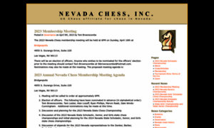 Nevadachess.org thumbnail