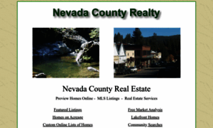 Nevadacountyrealty.com thumbnail