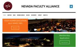 Nevadafacultyalliance.org thumbnail