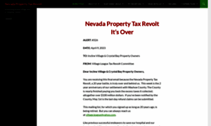 Nevadapropertytaxrevolt.org thumbnail