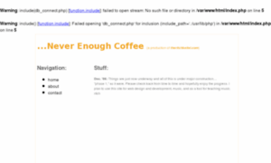 Neverenoughcoffee.net thumbnail