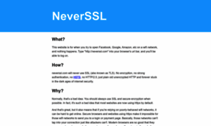 Neverssl.com thumbnail