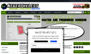 Neverthelessscreenprintingsupplies.com thumbnail