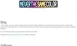 Neverthesamecolor.net thumbnail