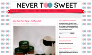 Nevertoosweetforme.wordpress.com thumbnail