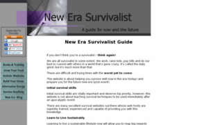 New-era-survivalist.com thumbnail