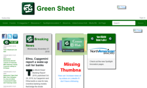 New.greensheet.com thumbnail