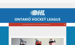 New.ontariohockeyleague.com thumbnail