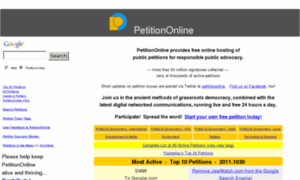 New.petitiononline.com thumbnail